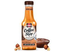 Schwartau Coffee Shop - Jarabe de turrón de frutos secos de calidad barista para creaciones de café y especialidades de café, jarabe de café con sabores naturales, 200 ml