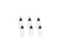 (Schwarz3)JEYORZY 6 Pack Needle Tip Bottles, 10ml Fine Tip Squeeze Bottles for Liquid Glue, Oil, Acrylic Paint, DIY Craft Precision Applicator