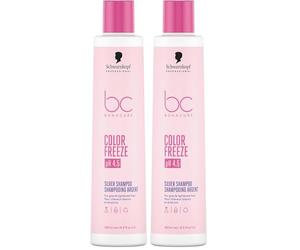 Schwarzkopf BC Color Freeze Silver Shampoo pH 4,5 - szampon do włosów farbowanych 250ml (Paquete de 2)