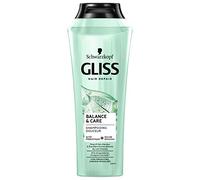 Schwarzkopf - Champú Gliss Balance&Care - Cuero cabelludo seco/cabello debilitado - 96% ingredientes naturales - Botella de 250 ml