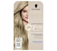 Schwarzkopf - Coloración permanente - Creme Supreme - Resultado color uniforme - Coloración crema para el cuidado - Bonding - Pre-serum y máscara de cuidado - Cobertura 100% cabello blanco - 9-16