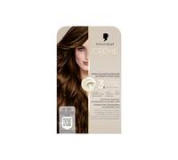 Schwarzkopf Crema Supreme 6-68 Light Caramel Brown Permanent Hair Dye, con cobertura de gris profesional, fórmula acondicionadora enriquecida con queratina, larga duración, color marrón caramelo rico