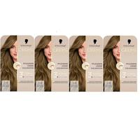 Schwarzkopf Creme Supreme Coloration 7-0 rubio oscuro natural (4 x 182 ml), color de pelo permanente con suero y mascarilla que protege contra daños visibles del cabello, para una cobertura 100% de