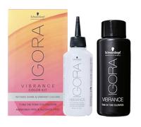 Schwarzkopf Duo Color Kit Igora Vibrance - Coloración tono sobre tono 8,19 y activador de color