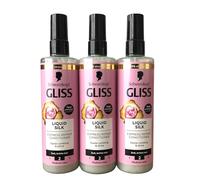 Schwarzkopf Gliss - Acondicionador líquido para reparación de cabello (200 ml, 3 unidades)