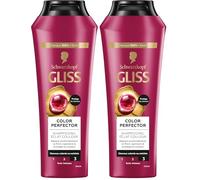 Schwarzkopf Gliss - Champú - Color y brillo - 250 ml (Paquete de 2)