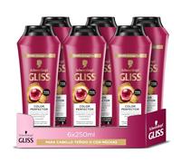 Gliss - Champú para pelo teñido o con mechas - Ultimate Color - 6uds de 250ml (1.500ml) - Gama protectora color
