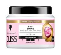 Schwarzkopf Gliss Hair Mask 4 en 1 Shine, Dull Britlle Hair, Bond Building, Medium Care, 400 ml