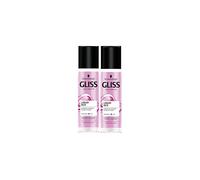 Schwarzkopf Gliss Liquid Silk Leave in Hair Acondicionador de acondicionador con queratina 2 x 200ml = 400ml