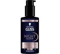 Schwarzkopf Gliss Night Elixir Overnight, Serum Hair Sérum, Damaged Split Hair, Medium Care, 100 ml