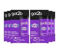 Schwarzkopf Got2b - Polvos volumen POWDER'ful (Pack de 6) - Textura matificante, polvos para levantar la raíz