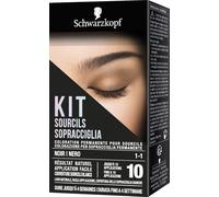 Schwarzkopf, Kit de cejas para coloración permanente para cejas, tinte para cejas, hasta 10 aplicaciones, tono 1-1 negro
