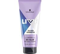 Schwarzkopf LIVE - Champú plateado para rubias heladas (200 ml), tóner para el cabello, champú morado para neutralizar el bronce, el tóner rubio elimina los tonos amarillos para tonos rubios fríos