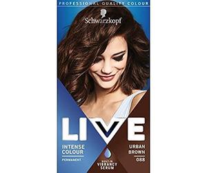 SCHWARZKOPF LIVE INTENSE COLOUR PERMANENT HAIR DYE URBAN BROWN 088