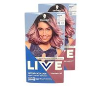 Schwarzkopf LIVE Lightner & Twist Mauve Kiss - Kit de tinte permanente para el cabello y aclarador de pelo, 105 unidades
