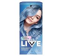 Schwarzkopf LIVE Pretty Pastels Denim Steel - Tinte semipermanente para el cabello P121, tinte temporal para el cabello dura hasta 8 lavados, bonito color pastel para cabeza completa, degradado o