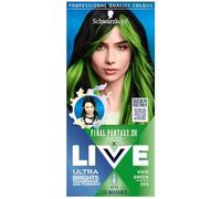 Schwarzkopf Live Ultra Brights 024 - Tinte semipermanente para el cabello, color verde vivo, paquete de 3