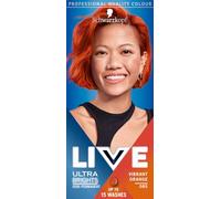 Schwarzkopf LIVE Ultra Brights 085 Vibrant Orange Semi-Permanent Hair Dye, Bold Intense Color for Up to 15 Washes, Vegan Formula Hair Colour Cream for All Hair Types Pack of 3