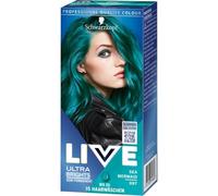 Schwarzkopf LIVE Ultra Brights 097 Sea Mermaid - Tinte semipermanente para el cabello - Vibrant Turquoise Blue Hair Colour, Up to 15 washes, Vegan Formula, Intense Fashion Hair Colour Pack of 3
