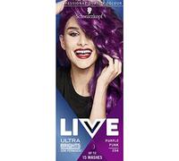 Schwarzkopf LIVE Ultra Brights or Pastels, vibrante tinte para el cabello morado semipermanente, dura hasta 15 lavados, Purple Punk 094