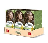 Schwarzkopf, Natural & Easy - Tinte permanente para el cabello, color 565 marrón claro, dorado natural, 6 unidades