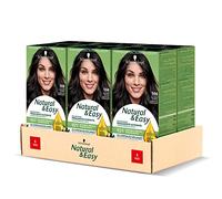 Schwarzkopf, Natural & Easy - Tinte permanente para el cabello con aceite de oliva y extracto de lavanda, cobertura del cabello blanco, tono 566 Castaño Cenicia, 6 unidades
