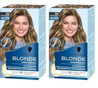 Schwarzkopf Nordic Blonde M1 Mechas Radiantes - Coloración permanente - Aclara hasta 6 tonos - Con aceite activador&OmegaPLEX (Paquete de 2)