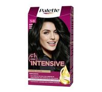 Schwarzkopf Palette Intensive Creme Color - Tono 1 cabello Negro - Coloración Permanente de Cuidado con Aceite de Marula - Óptima cobertura de canas - Color duradero hasta 8 semanas