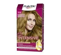 Schwarzkopf Palette Intensive Creme Color - Tono 7.5 cabello Rubio Dorado Caramelo - Coloración Permanente de Cuidado con Aceite de Marula - Óptima cobertura de canas - Color duradero hasta 8 semanas