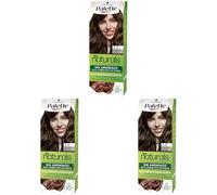 Schwarzkopf Palette Naturals Color Creme - Tono 3 cabello Castaño Oscuro - Coloración Permanente - Óptima cobertura de canas - Colores naturales (Paquete de 3)