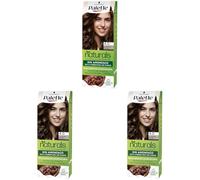 Schwarzkopf Palette Naturals Color Creme - Tono 4 cabello Castaño Medio - Coloración Permanente - Óptima cobertura de canas - Colores naturales (Paquete de 3)