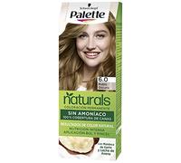 Schwarzkopf Palette Naturals Color Creme - Tono 6 cabello Rubio Oscuro - Coloración Permanente - Óptima cobertura de canas - Colores naturales