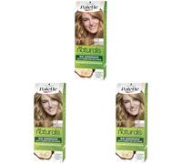 Schwarzkopf Palette Naturals Color Creme - Tono 7 cabello Rubio Medio - Coloración Permanente - Óptima cobertura de canas - Colores naturales (Paquete de 3)