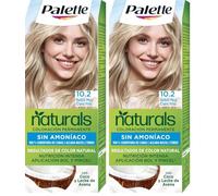 Schwarzkopf Palette Naturals - Tinte 10.2 Rubio Muy Claro Frío - Coloración Permanente Sin Amoníaco- Resultados de Color Natural (Paquete de 2)