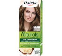 Schwarzkopf Palette Naturals - Tinte 5.0 Castaño Claro - Coloración Permanente Sin Amoníaco- Resultados de Color Natural (Pack de 5)
