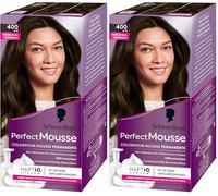 Schwarzkopf Perfect Mousse - Coloración para el cabello - Espuma permanente sin amoniaco - Máscara de cuidado 96% de ingredientes de origen natural - Espresso helado 400 (Paquete de 2)