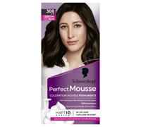 Schwarzkopf - Perfect Mousse - Tinte para el cabello - Espuma permanente sin amoniaco - Mascarilla nutritiva con 96% de ingredientes de origen natural - Castaño 300, 1 ml (1 unidad)