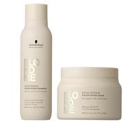 Schwarzkopf Professional Blondme - Rutina para cabello fino - Bond Repair Nourishing Mask - Máscara reparadora para el cabello + champú reparador de la contaminación Bond Repair Brightening Shampoo