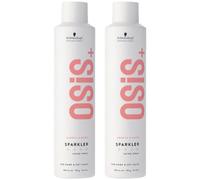 Schwarzkopf Professional OSiS Sparkler Spray de brillo sin silicona protección térmica sin frisottis brillo desenredante revitalización ligera 300 ml - lote de 2