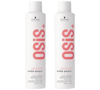 Schwarzkopf Professional OSiS Super Shield Spray Termoprotector Multiusos Protección Térmica para Cabello Largo Reducir el Enredamiento Contra el Tinte Oscuro 300 ml - Lote de 2
