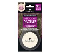 Schwarzkopf - Retoque de raíces - polvo de cobertura compacto - esponja incluida para una aplicación precisa - borra en el primer champú - 93% de ingredientes naturales - castaño claro