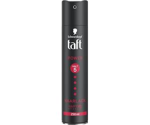 Schwarzkopf TAFT - Barniz para el cabello (250 ml), grado de retención 5 para todo tipo de cabello, laca para todo tipo de cabello, hasta 72 horas de duración, fórmula vegana