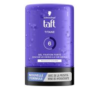 Schwarzkopf TAFT Gel de peluquería, gel de titanio, resistente a la humedad, fijación fuerte, suave al cabello, de larga duración, sin pegamento, fórmula provitamina B5, 300 ml