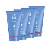 Schwarzkopf Taft Gel Ultra Styling (4 x 150 ml), gel para cabello fortalecido con sujeción ultrafuerte, suave para el cabello y el cuero cabelludo, vegano, gel de peinado