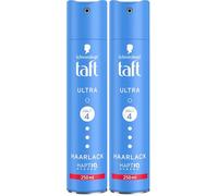 Schwarzkopf TAFT laca para el cabello Ultra (250 ml), grado de retención 4 peinados, laca para todo tipo de cabello, cabello reforzado, fórmula vegana (Paquete de 2)