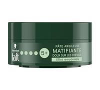 Schwarzkopf Taft - Masa Argileosa para el cabello Matificante - Fijación fuerte, larga duración, duración 24 horas - Peinando el cabello - Contenedor de 75 ml