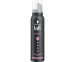 Schwarzkopf TAFT Power Cashmere - Espuma fijadora (150 ml), grado de sujeción 5, espuma para cabello seco y dañado, mousse para el cabello con suavidad cachemira, fórmula vegana