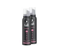 Schwarzkopf Taft Power Cashmere - Espuma fijadora (2 x 150 ml), grado de sujeción 5, espuma para cabello seco y dañado, mousse para el cabello con suavidad cachemira, fórmula vegana