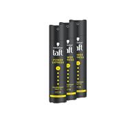 Schwarzkopf Taft Power Express Spray para el cabello, 3 x 250 ml, grado de retención 5, laca para todo tipo de cabello, secado instantáneo, fórmula vegana*