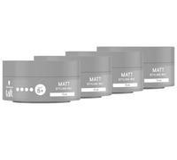 Schwarzkopf Taft Styling Wax Matt (4 x 75 ml), cera para el cabello para un acabado mate con agarre duradero, suave para el cabello y el cuero cabelludo, cera vegana para peinar el cabello